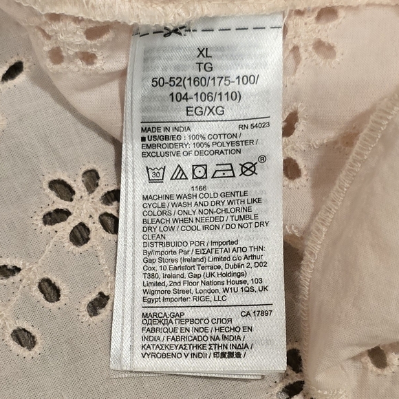 GAP Light Pink Shirt XL - Picture 3 of 4